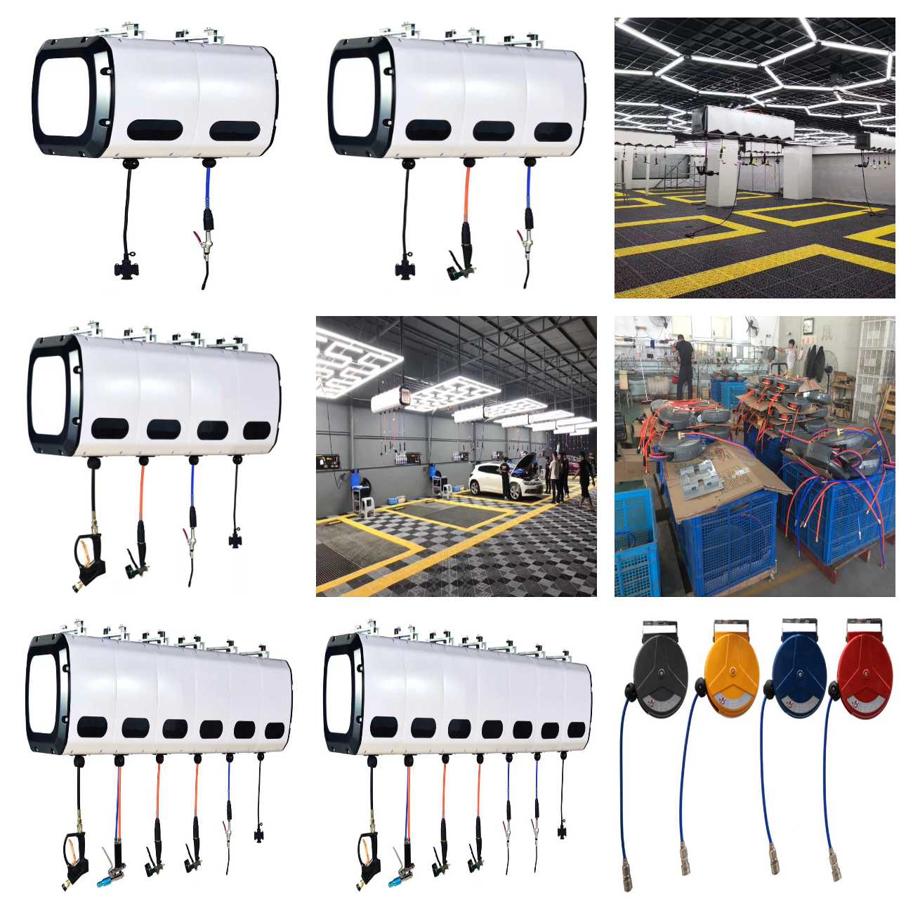 WallMounted Air Water Electric Drum Foam Car Wash Shop Equipment Boxes